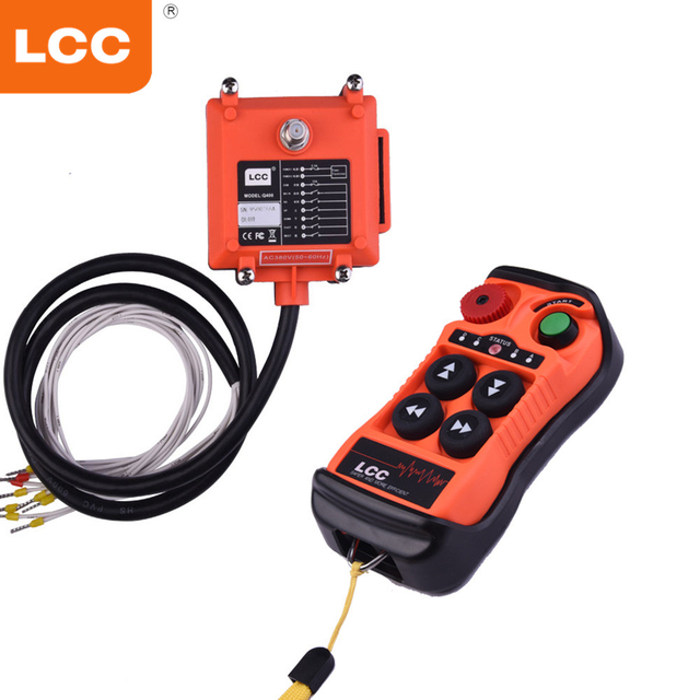 Q400 LCC Industrial Radio 4 Channel Télécommande à une vitesse à vitesse pour la grue à portique
