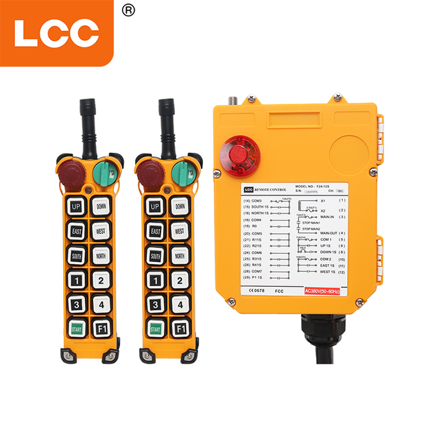 F24-12S 12 canaux Système de télécommande de voyage de radio électrique industrielle