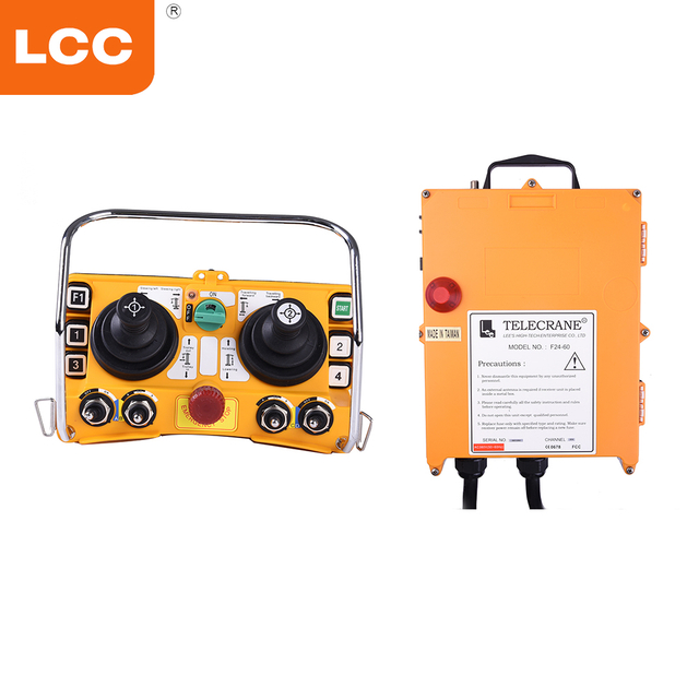 F24-60 Wireless Universal Two Joystick Telecance Hoist Crane Télécommande pour la dépanneuse