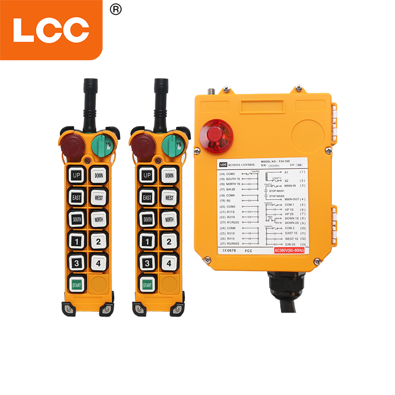 F24-10D Double vitesse industriel Crane Wireless Travelor Télécommande du récepteur