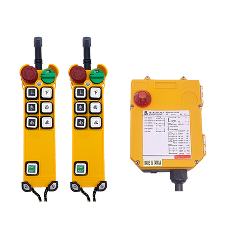 Télécommande industrielle sans fil à double vitesse d'ascenseur de grue F24-6D