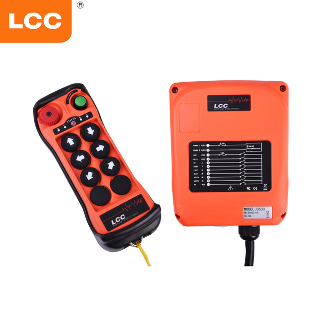 Q600 6 Boutons Radio Radio Radio Contrôle pour le treuil de grue