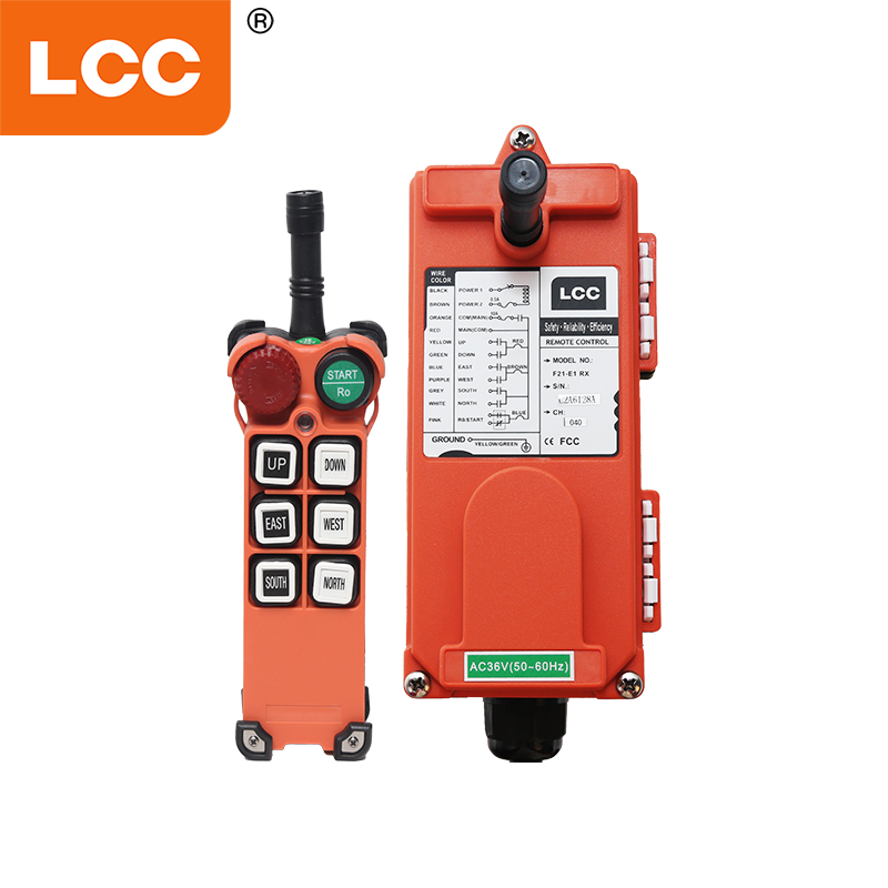 F21-E1 Large gamme de tension Radio Remote Controc de commande pour le palan