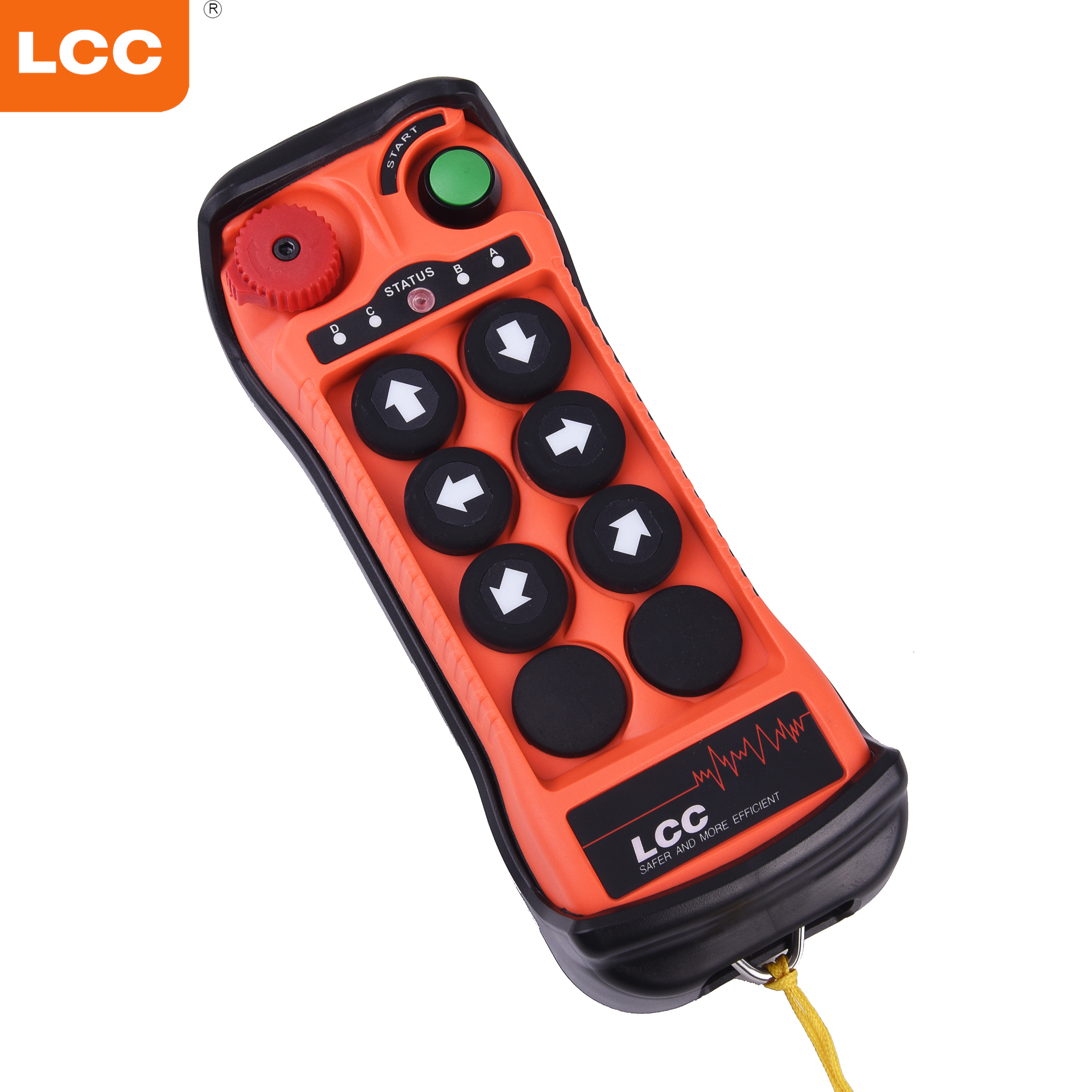 Q600 interrupteur radio sans fil UHF 6 bouton à distance de la grue industrielle Contrôleur LCC