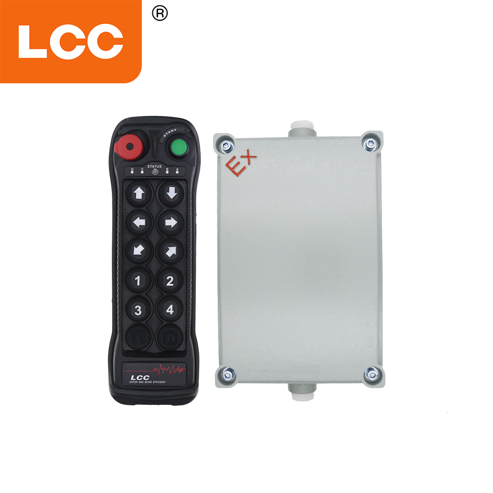 LCC BQ1000 Télécommande sans fil antidéflagrante à 10 boutons pour grue à tour dans les zones dangereuses