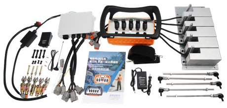 Télécommande sans fil personnalisée BT500 pour grues montées sur camion : comprend des joysticks proportionnels et une commande analogique, prenant en charge les modes manuel et automatique