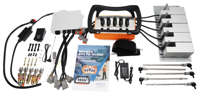 Télécommande sans fil personnalisée BT500 pour grues montées sur camion : comprend des joysticks proportionnels et une commande analogique, prenant en charge les modes manuel et automatique
