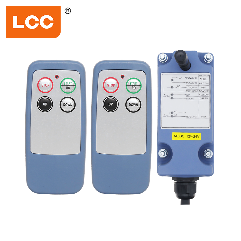 12 V 24 V LCC SAGA1-L4 4 boutons système de télécommande à vitesse unique tour treuil Radio grue télécommande