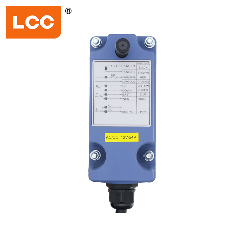LCC SAGA1-L6 système de télécommande Radio industrielle sans fil à 4 boutons à vitesse unique télécommande robuste pour grue de levage