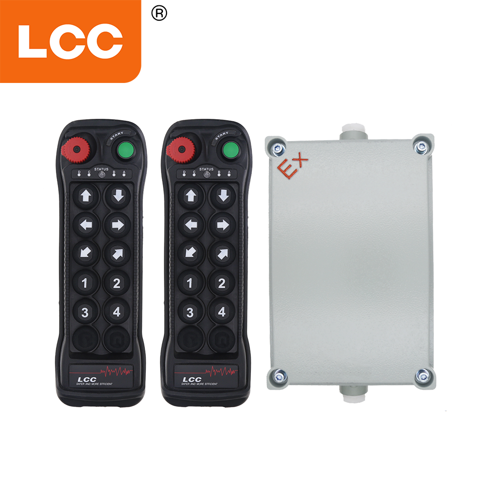 LCC BQ1000 Télécommande sans fil antidéflagrante à 10 boutons pour grue à tour dans les zones dangereuses